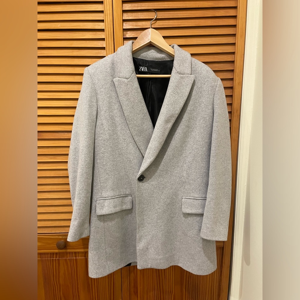 Grey Zara Warm Blazer